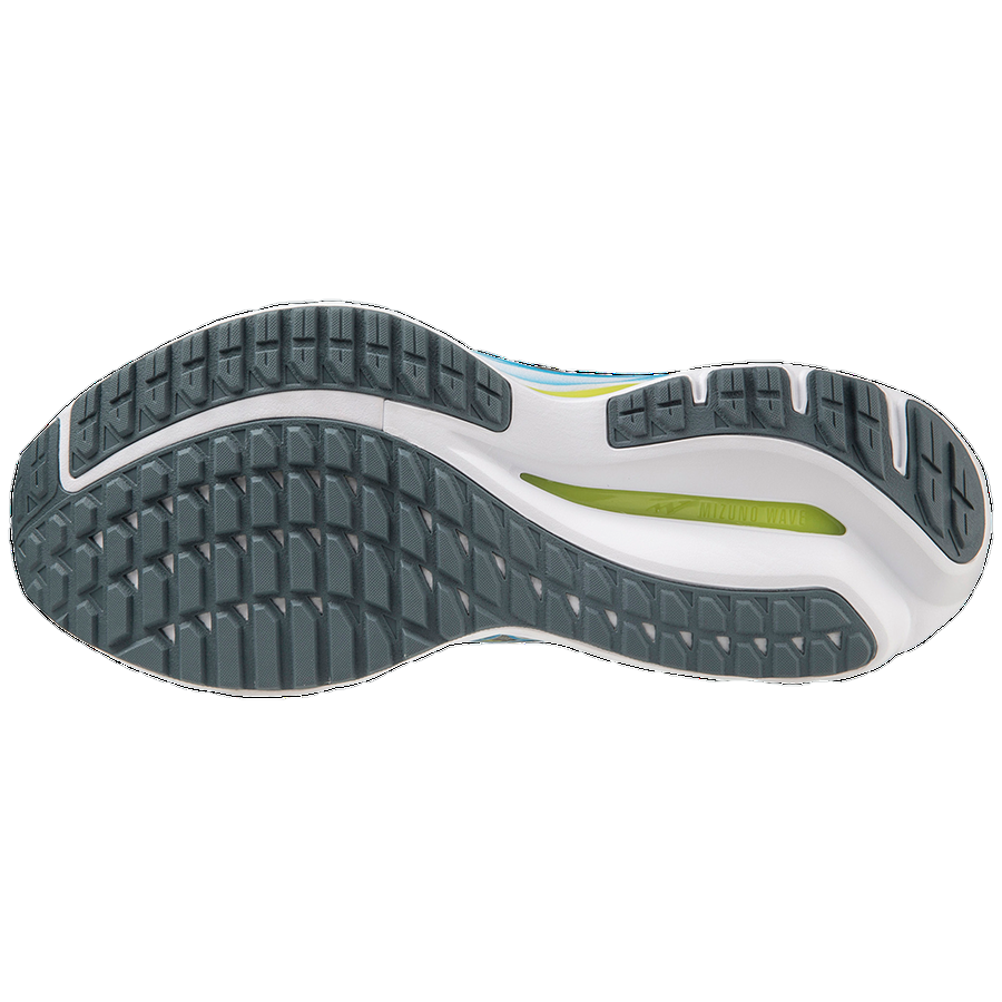 Mizuno Wave Inspire 19 J1GC234451 Grigio Azzurro Scarpa Running Uomo Antipronazione