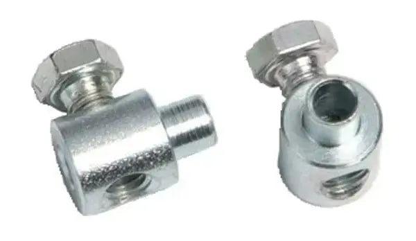 Klemmen aus verzinktem Stahl 1 Schraube seitl. 4,0mm (4Stk.)