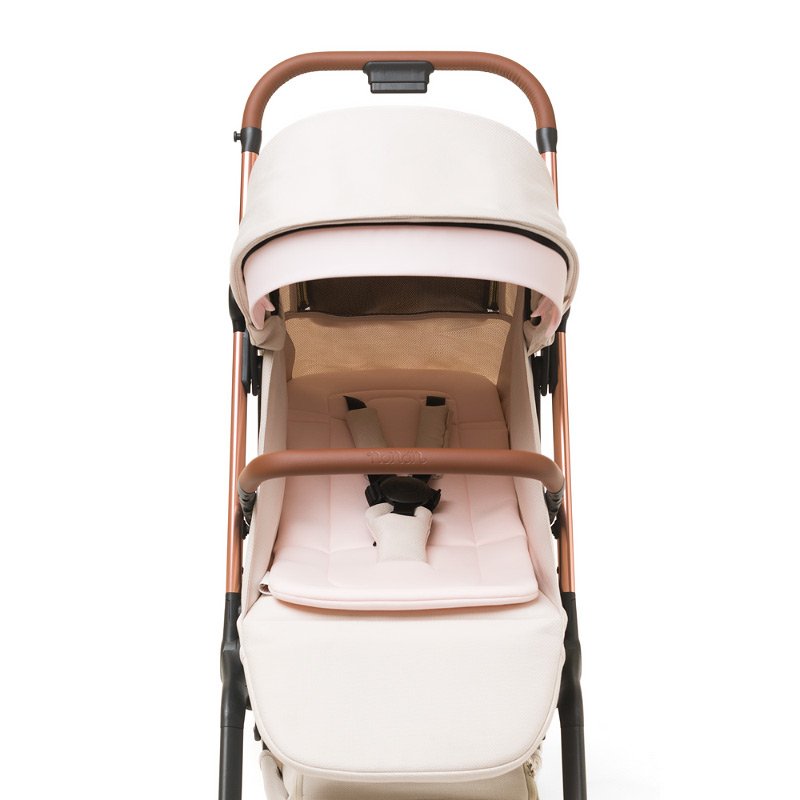 Rosa Accessoires für einen leichten Kinderwagen
