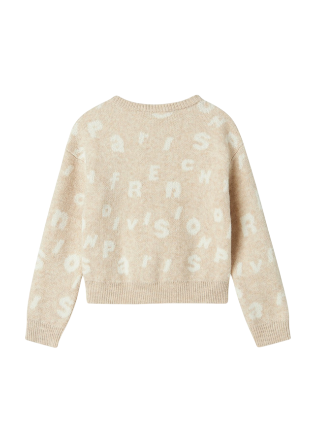Name It Pullover Maglia Bambina 13247280 - Ecru Paris - Beige