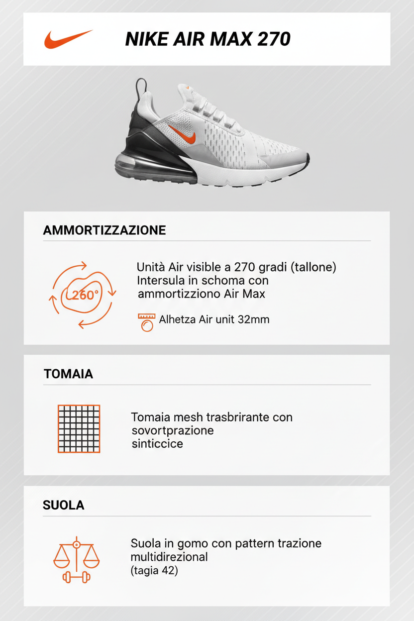 Nike Air Max 270 DR8616-001 Grigio Uomo