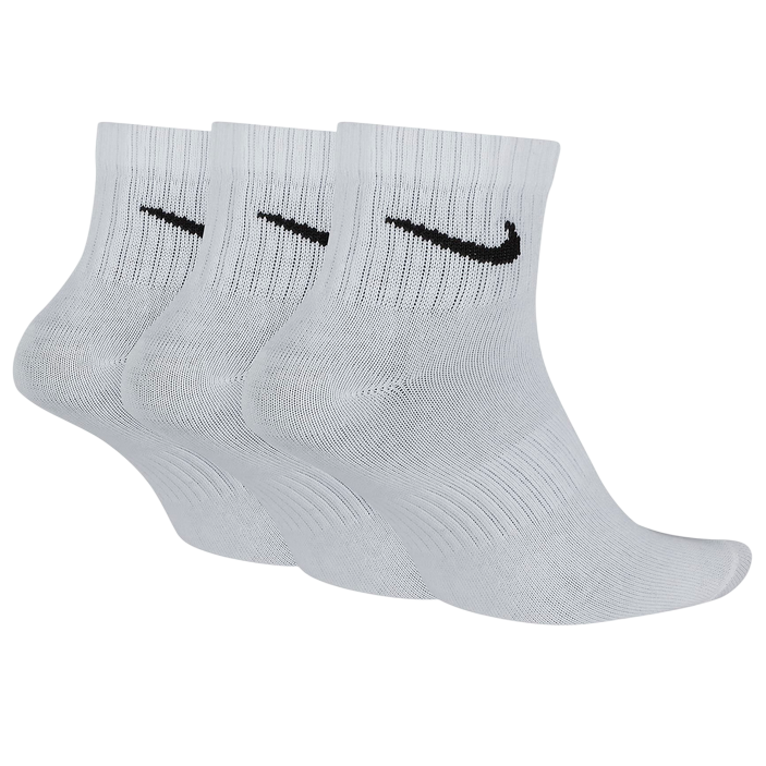 Nike Everyday Lightweight Calze da Training alla Caviglia SX7677-100 Bianco - 3 Paia