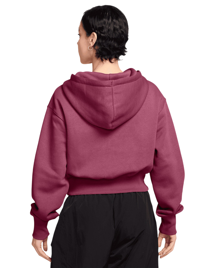 Nike Phoenix Fleece Felpa Corta Zip Donna Rosa - HV2426-634