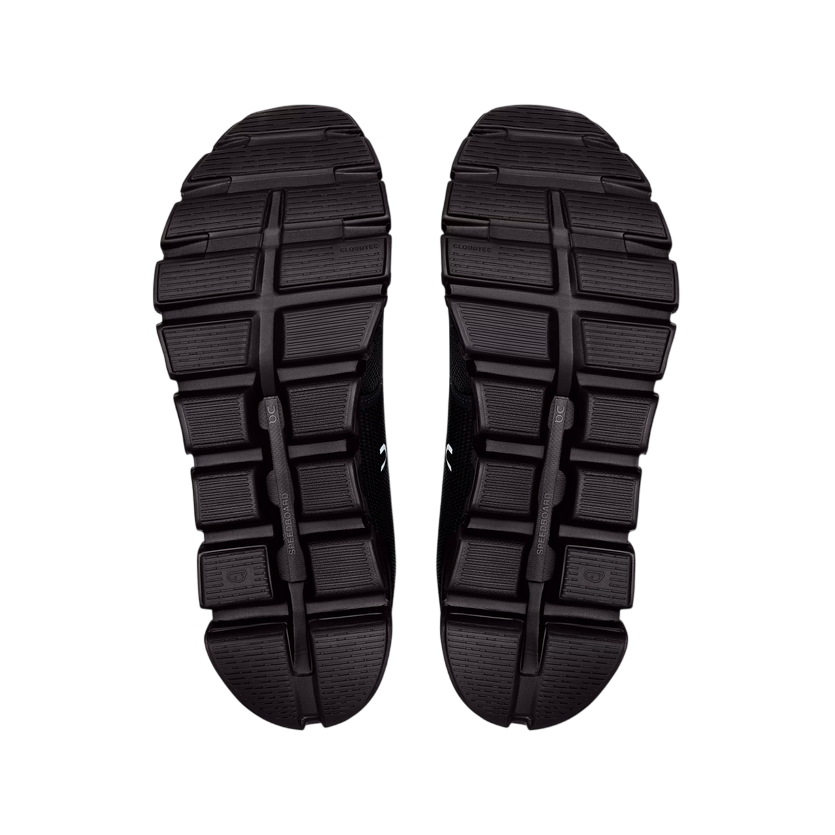 On Cloud 6 Uomo Nero Total Black - Scarpe Running Ammortizzazione CloudTec