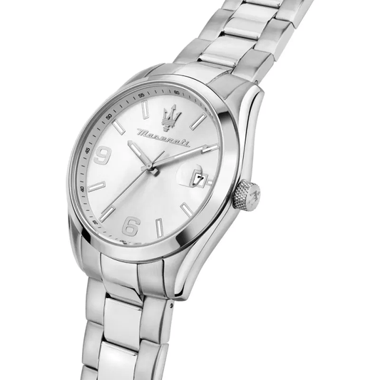 Orologio Maserati R8853 – in acciaio con quadrante bianco e data