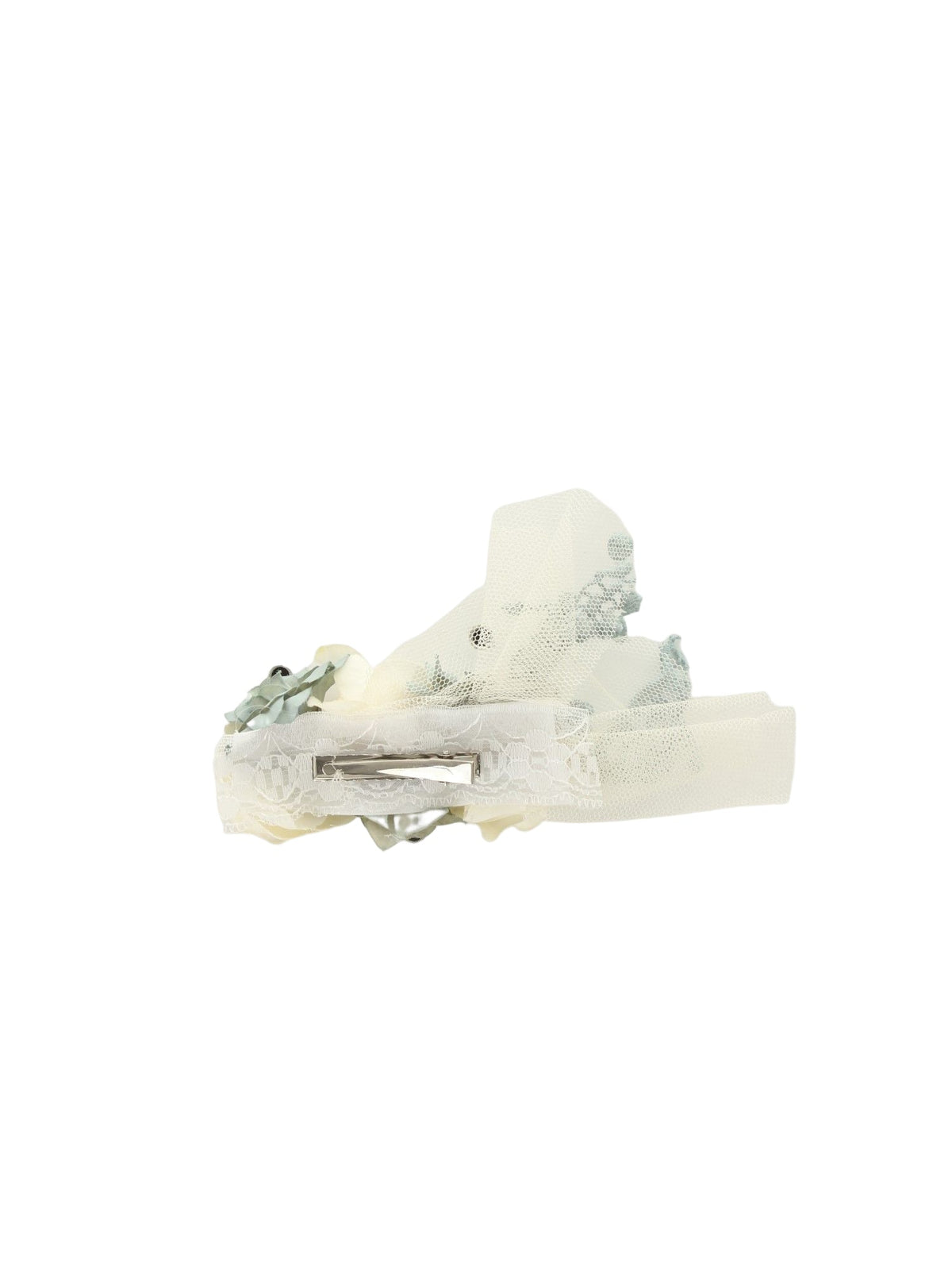 Mimilù hair clip with white and light blue flowers