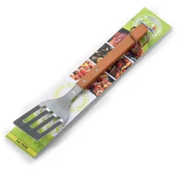 39 cm Edelstahl-Wender mit Holzgriff