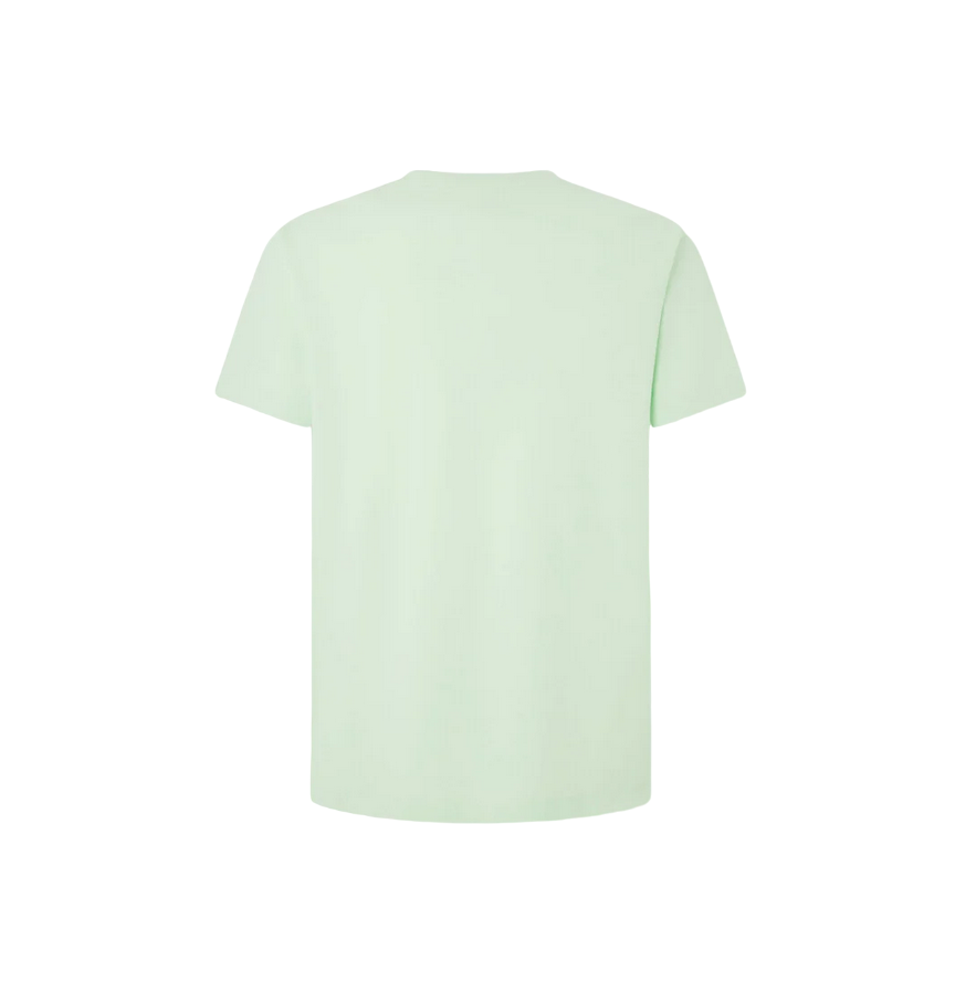 Pepe Jeans maglietta manica corta da uomo con logo ricamato Connor PM509206 612 verde chiaro