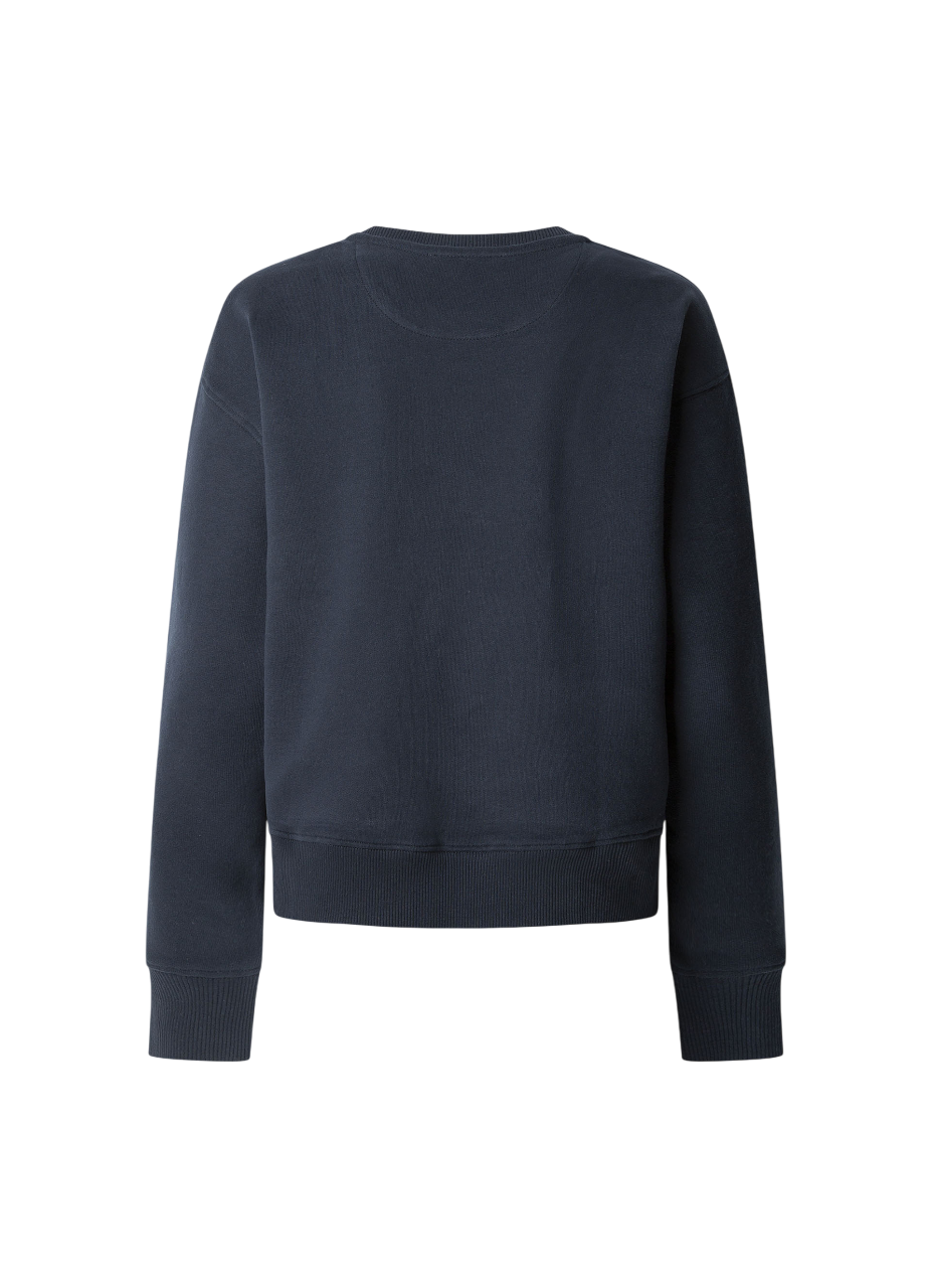 Pepe Jeans Felpa girocollo da donna Maddy PL581484 594 blu