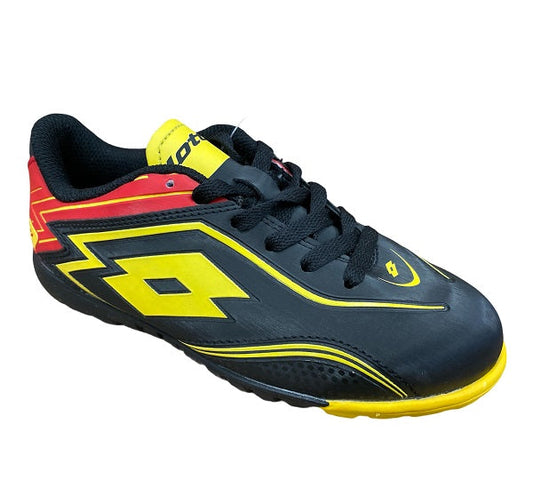 Lotto scarpa da calcetto da ragazzo Speed 700 TF JR R0332 nero-giallo-rosso