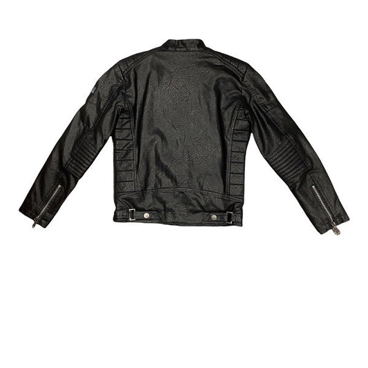 YES ZEE Giubbotto Ecopelle da bambino J826GKJJ 0801 nero