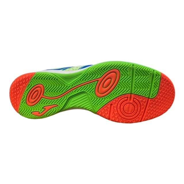 Joma scarpa da calcetto indoor da ragazzi Champion 605 CHAJW.605.IN azzurro-verde