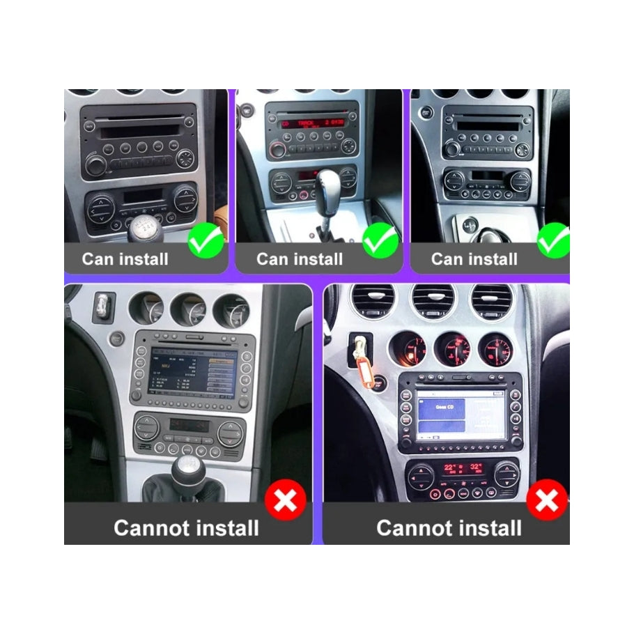 Autoradio per Alfaromeo 159 5" No Navi. Di Serie (2005-2011) Bluetooth, Radio, USB, Navigatore, CarPlay e Android Auto Cablato