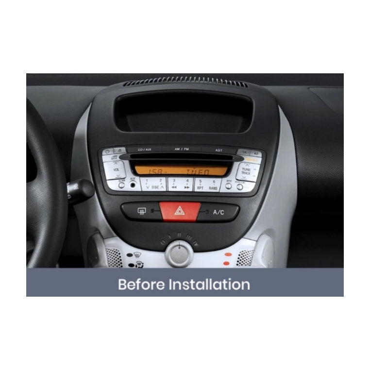 Autoradio per Citroen C1, Toyota Aygo, Peugeot 107, 7" (2005-2014) Bluetooth, Radio, USB, CarPlay + Android Auto