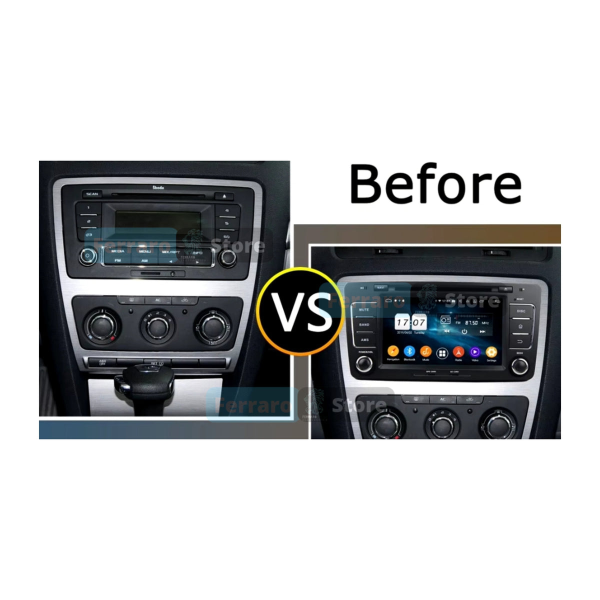 (PRENOTA)Autoradio per Skoda Octavia MK2 8" (2004-2012) Android, Bluetooth, CarPlay, Android Auto, 4GB/8GB Ram