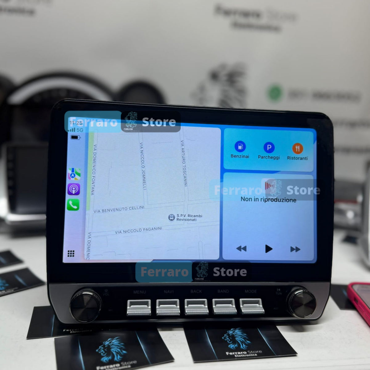 Autoradio Universale Fisso (Android) 2Din 10" Pollici, Bluetooth, CarPlay, Android Auto, 4/64GB Ram