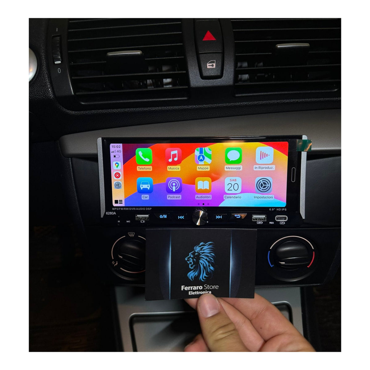 Autoradio per BMW Serie 1 6.9", E87/E81/E82/E88 (2004-2011) Android, Bluetooth, CarPlay, Android Auto, 2/32GB Ram