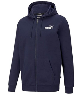 Puma Felpa Cappuccio ESS Small Logo 586704-06 Blu Navy