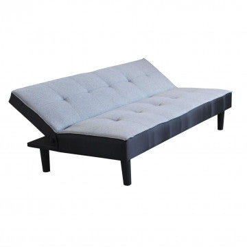 Modernes Schlafsofa Alvin mit Metall- und Holzrahmen