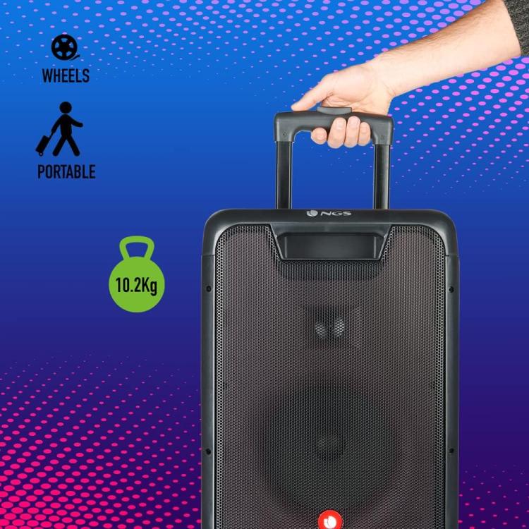 Ngs Speaker Wild Rave2 Tragbarer BT TWS +Mikrofon Wiederaufladbarer 300W Bluetooth Lautsprecher