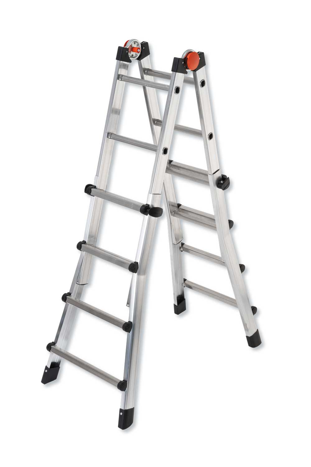 Scala Telescopica Peppina 150KG - In Alluminio Rinforzato, Garanzia 5 Anni, Portata 150KG