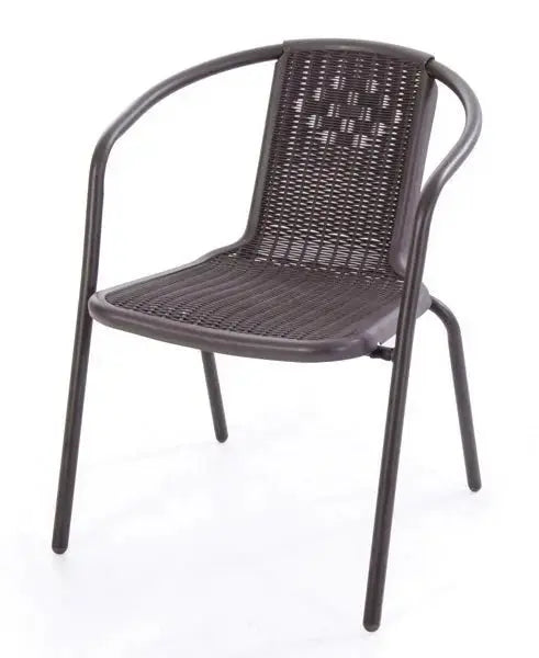 Sedia ios tipo rattan marrone