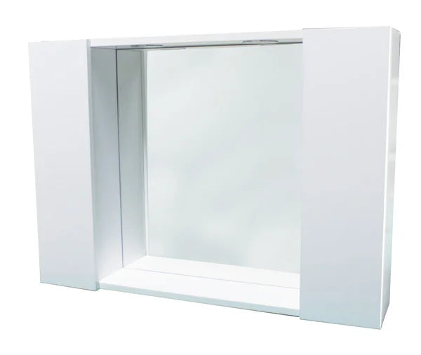 Specchiera bianca 80 cm – 2 ante, LED 2W 6000K
