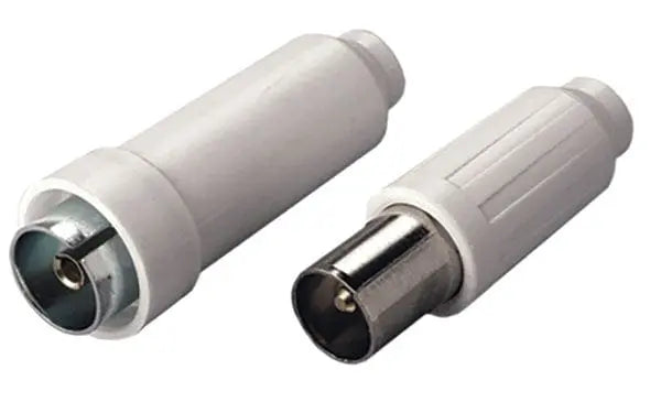 Spina+presa coax 75 ohm (bl.2pz)
