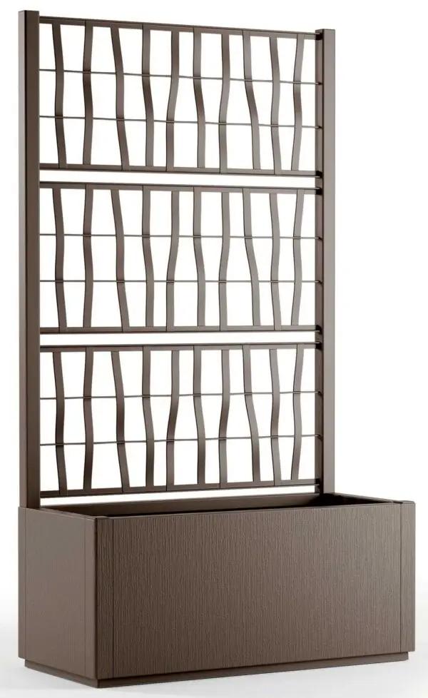 Fioriera con spalliera Ethica cm.80x36x140h