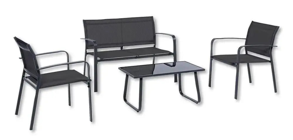4-teiliges Loungeset Arent mit Stahlrahmen
