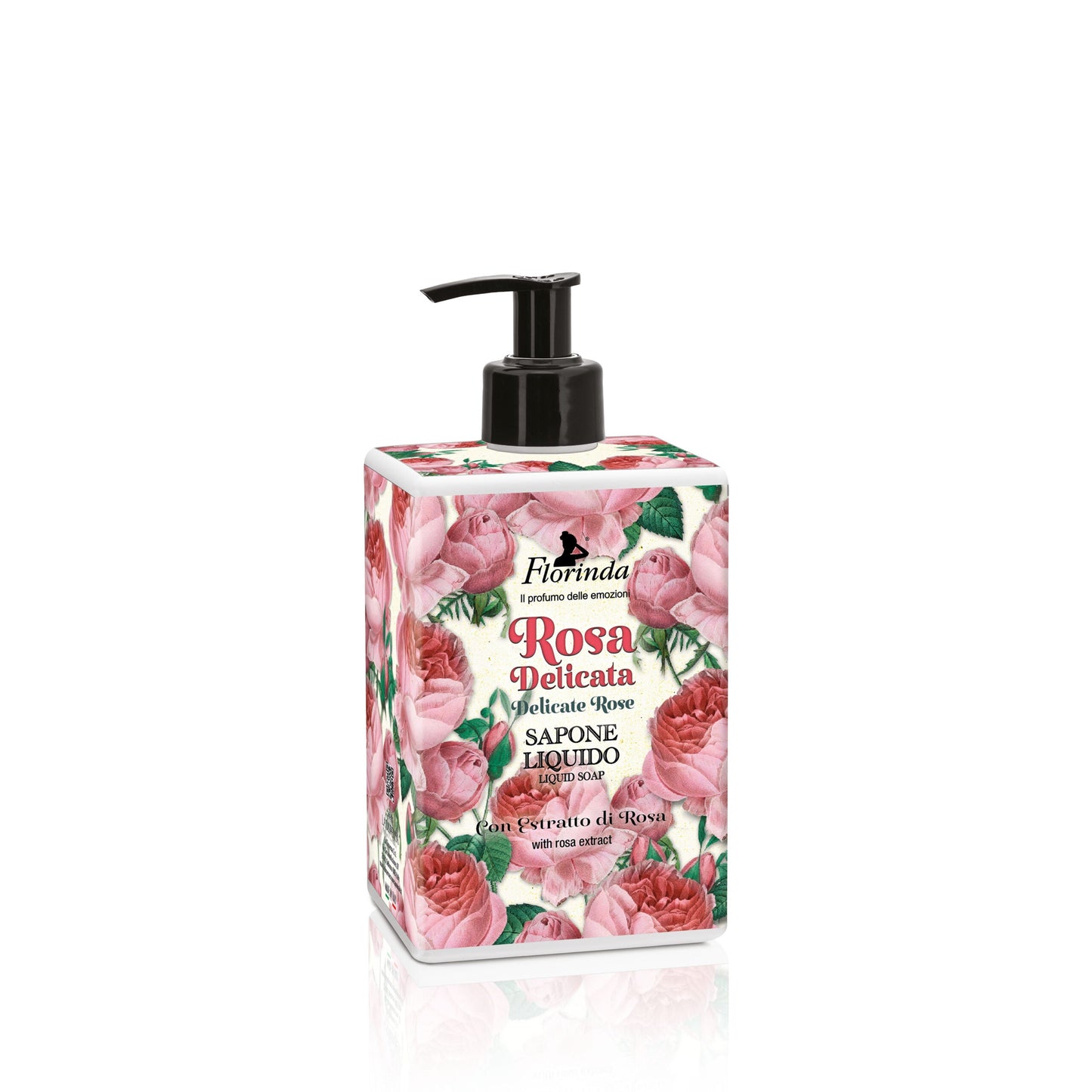 Florinda Flüssige Hand- und Körperseife mit zarter Rose 500 ml