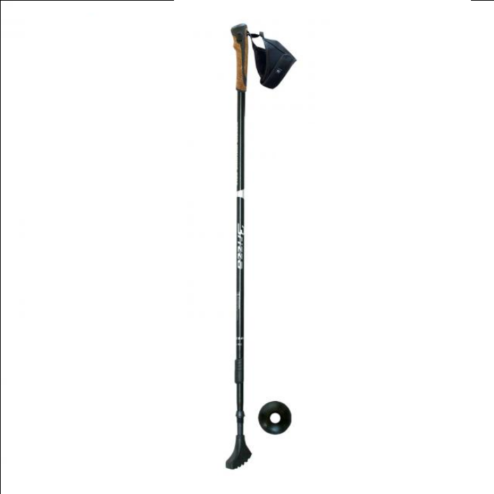 Brizza Bastoni Nordic Walking Nero 9052 – Telescopici Alluminio Unisex