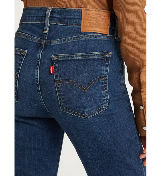 Levi's pantalone jeans dritti da donna a vita alta 724™ 18883-0207 indaco scuro-blu