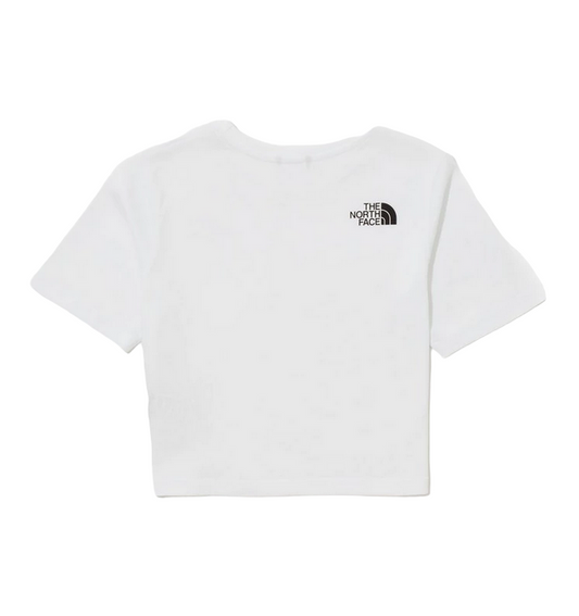 The North Face T-shirt manica corta da ragazza Crop Simple Dome Tee NF0A82ECFN41 bianco