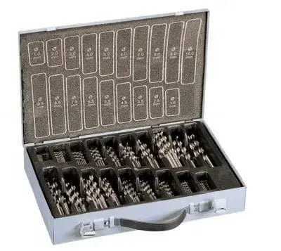 Set 120 HSS-Kobaltbohrer in Kassette