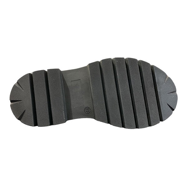Shooters Anfibio Donna Platform 8 Fori S16005-01 Nero Pelle Suola Roccia