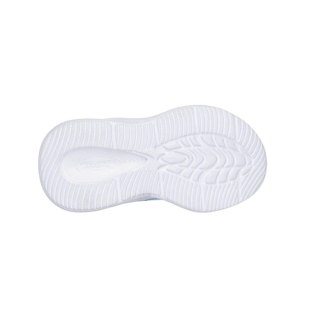 Skechers scarpa da ginnastica con le luci da bambina Sola Glow Ombre Deluxe 303714N/NVLB blu-celeste