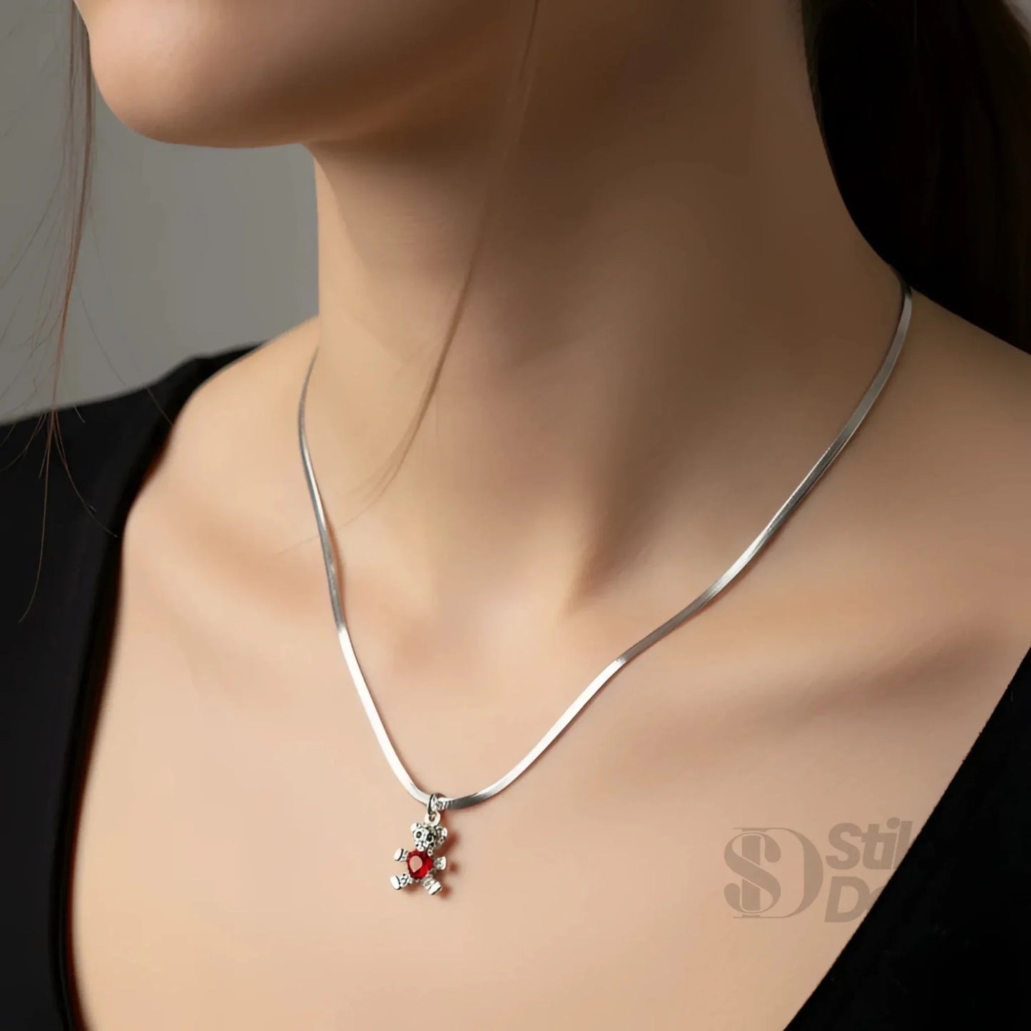 Stile Donna Bags - Sweetheart Collana con Ciondolo Orsetto