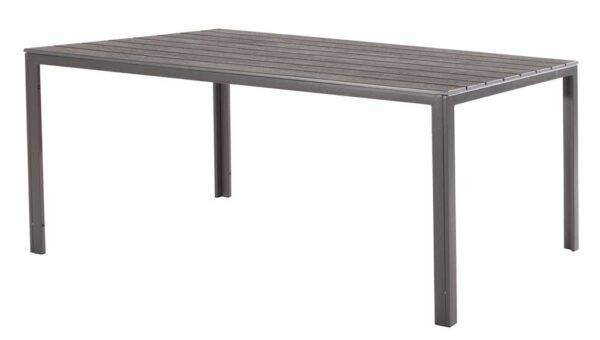 Tisch Tenerife 156x78x74h Holzoptik Grau mit Metallgestell