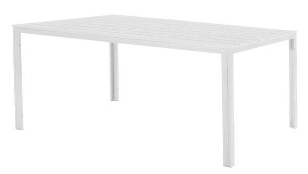 Tisch Tenerife 156x78x74h Weiße Holzoptik mit Metallgestell