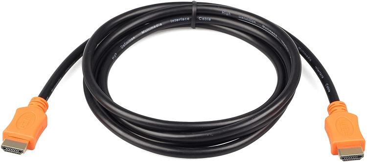 Techmade High-Speed HDMI Cable with Ethernet 1.8 Meters Black 4K Blu-ray PS4 PS5