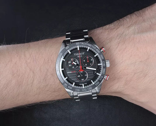 Tissot PRS 516 Chronograph Quarz Swiss Made Schwarz 42 mm – T100.417.11.051.01