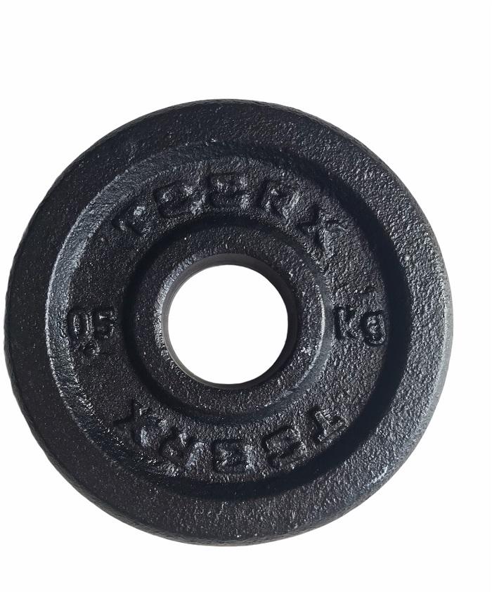 Toorx Disco Ghisa DGN-05 0,5Kg Foro 25mm Nero Palestra Microcarico