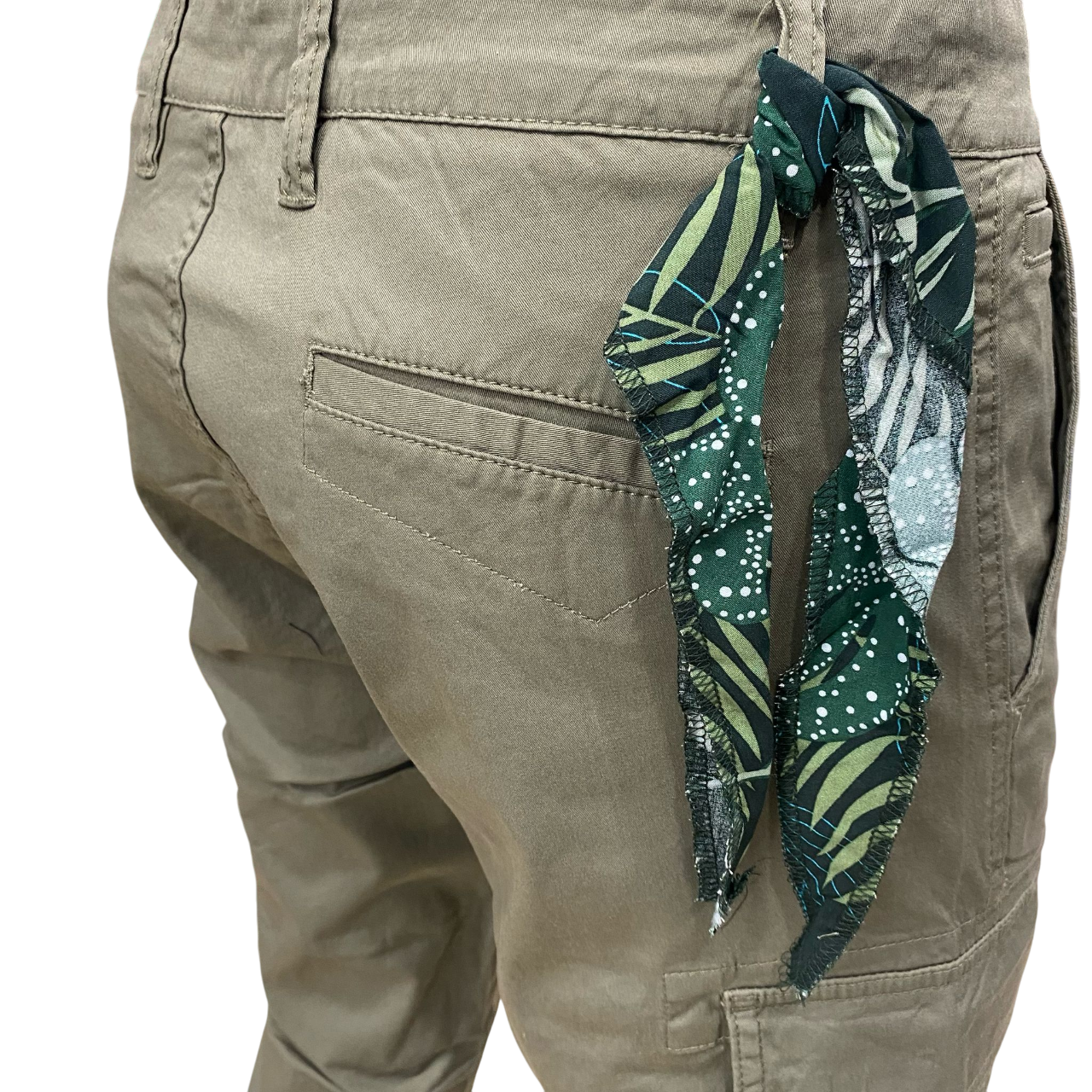Trez Pantalone Cargo Uomo Pipe3 Verde M48681 1035S