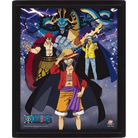 Pyramid - One Piece - Land Of Wano Poster 3D Lentikular Gerahmt Land Country
