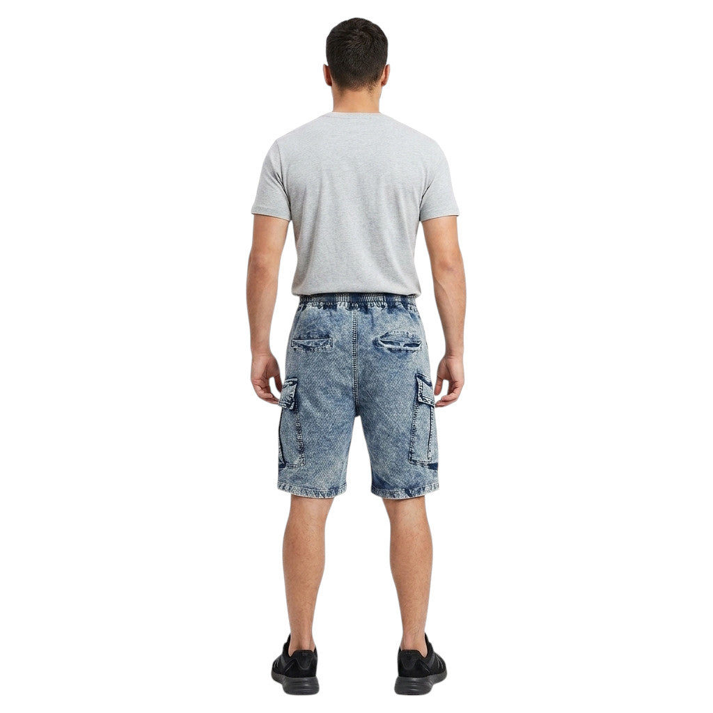 Project X Paris Bermuda Cargo Jeans Uomo Blu - 2694109