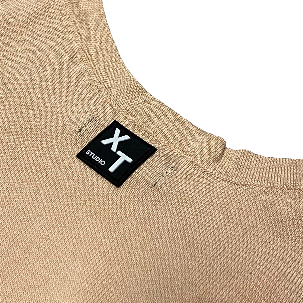 XT Studio canotta top da donna in cotone. Colore sabbia