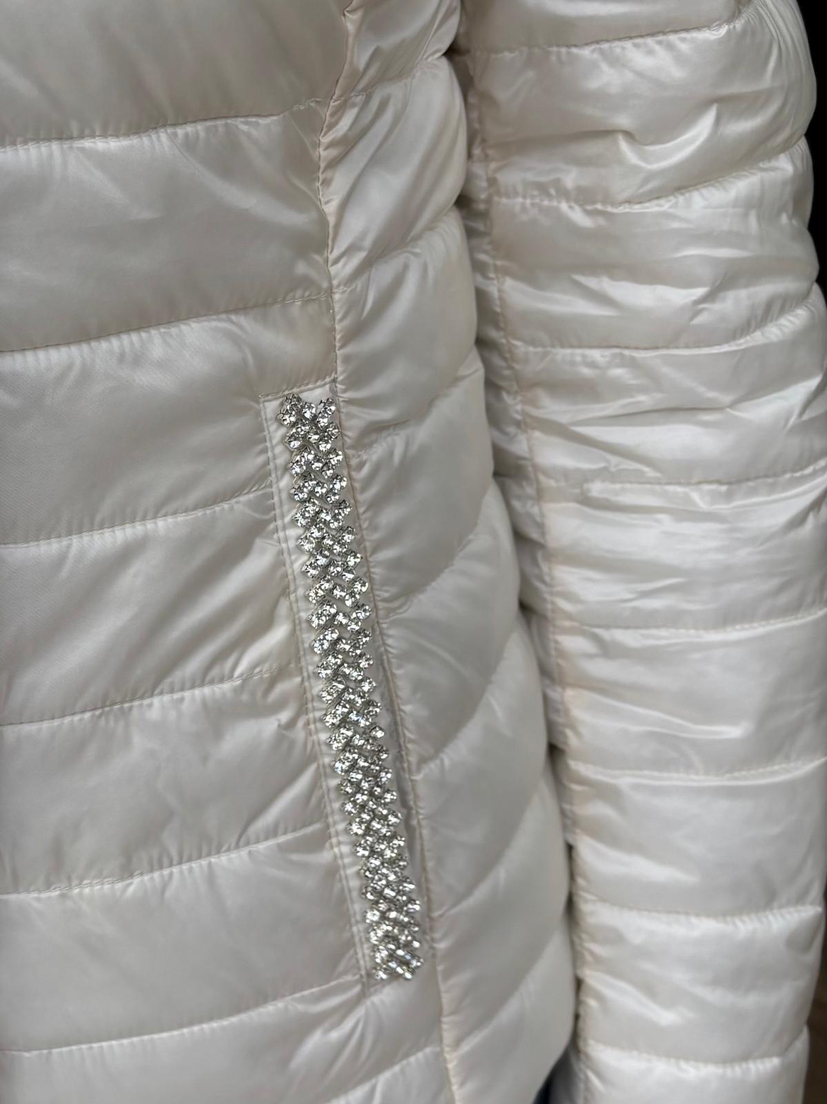 Yes Zee giacca 100 grammi da donna con applicazioni alle tasche 1376 G408 KS00 0157 avorio