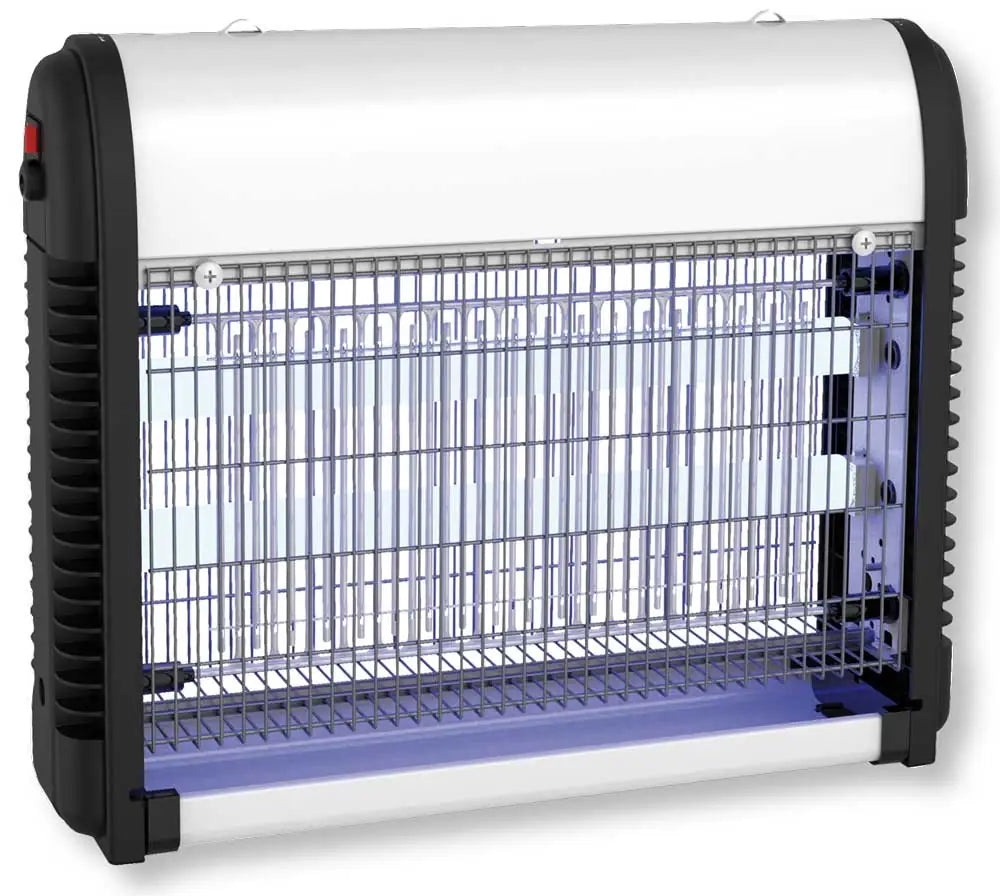 Elektrischer Insektenvernichter ZanzaLed mit 2x10W Lampen – Geräuscharm, geschützte Struktur aus Aluminium und ABS