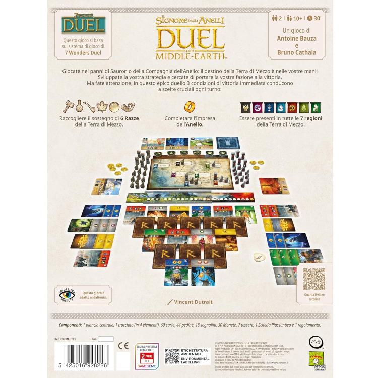 Asmodee - Der Herr der Ringe: Duell um Mittelerde - Brettspiel 10+